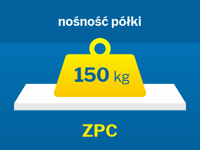 Regały magazynowe zaczepowe ZPC do 150 kg/na półkę